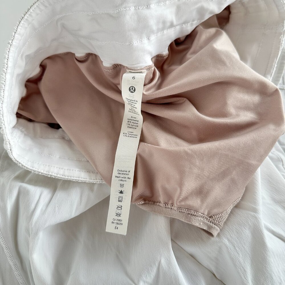 Lululemon Track That Short - Midrise 5 inch - White - Picture 10 of 11